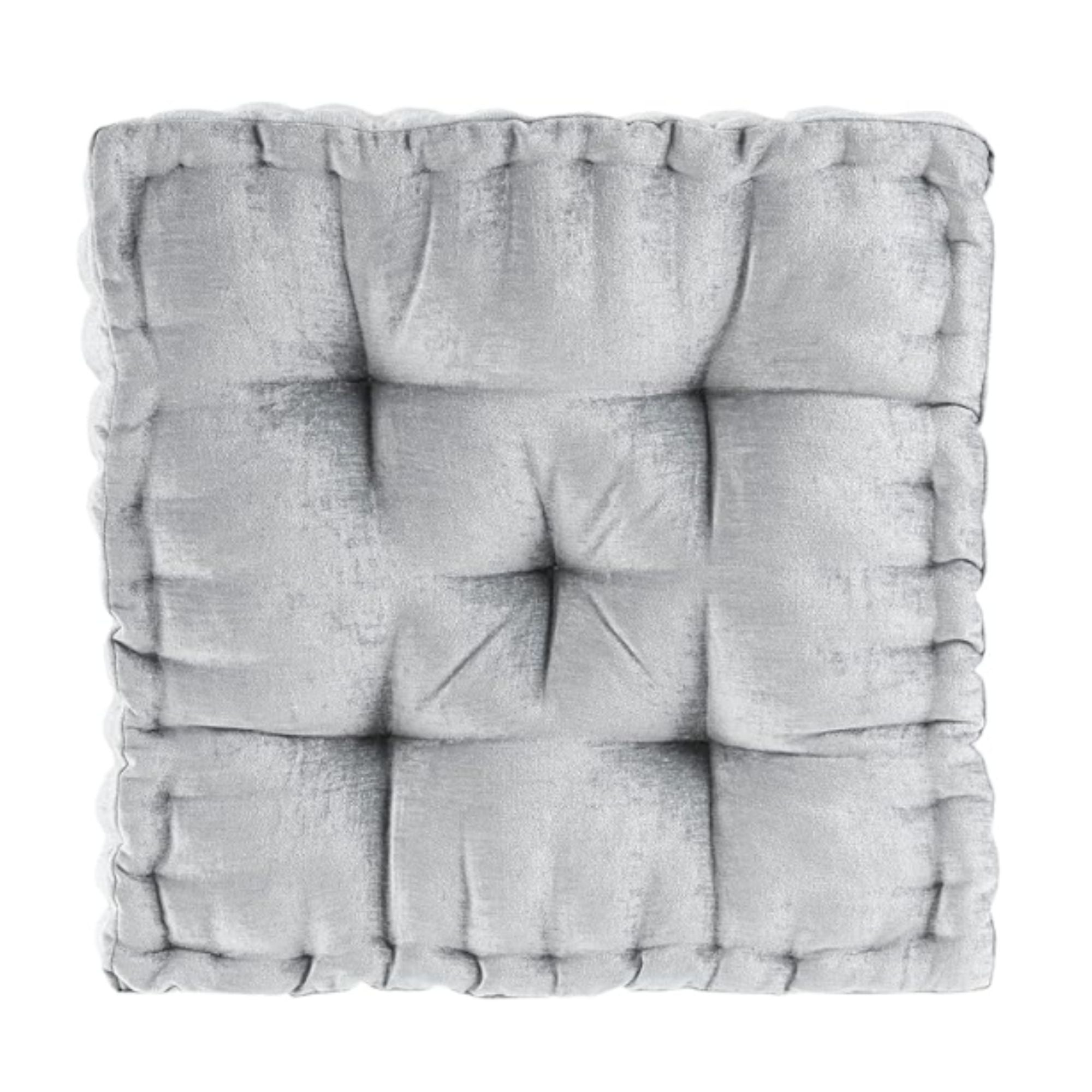 Light Gray Chenille Floor Pillow