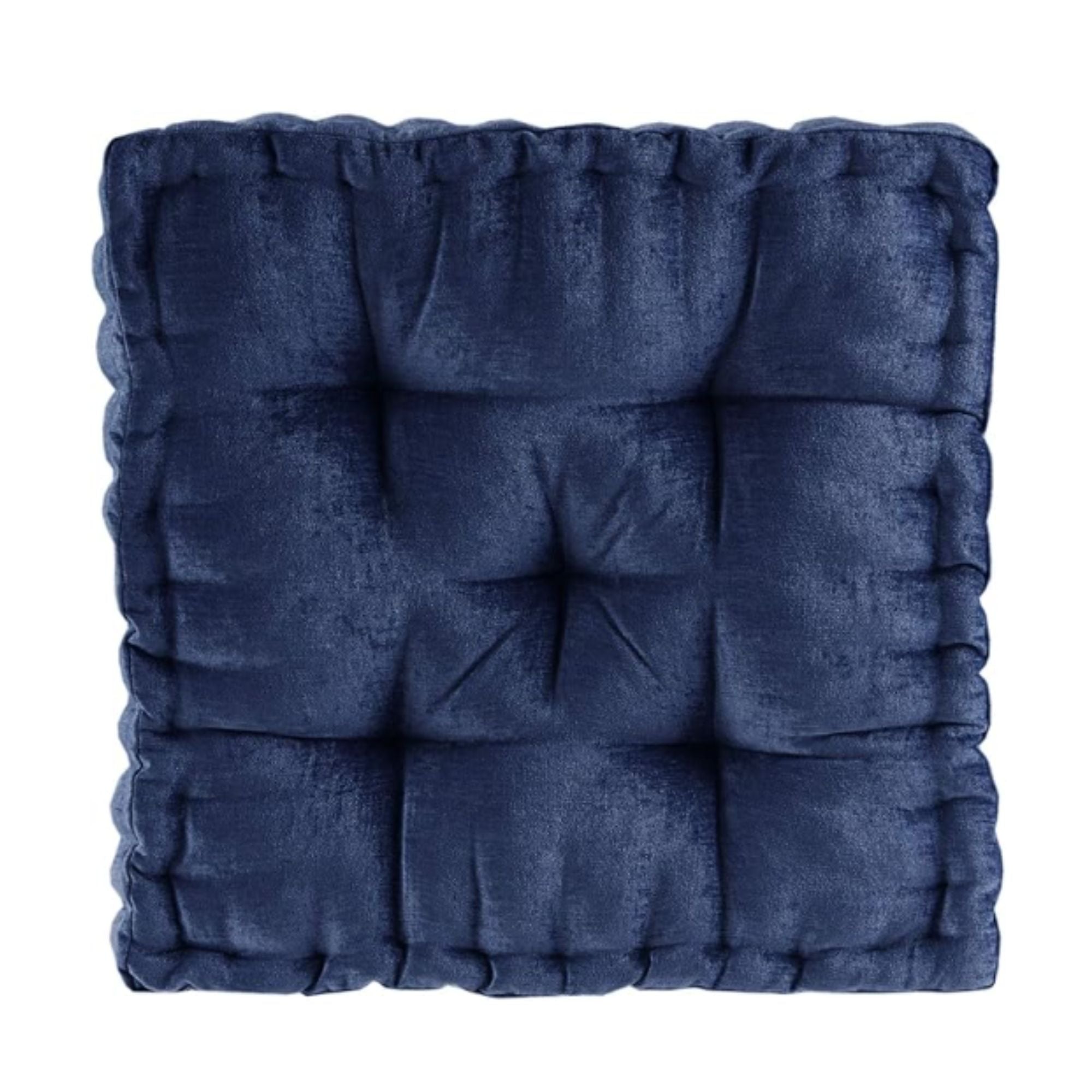 Navy Chenille Floor Pillow