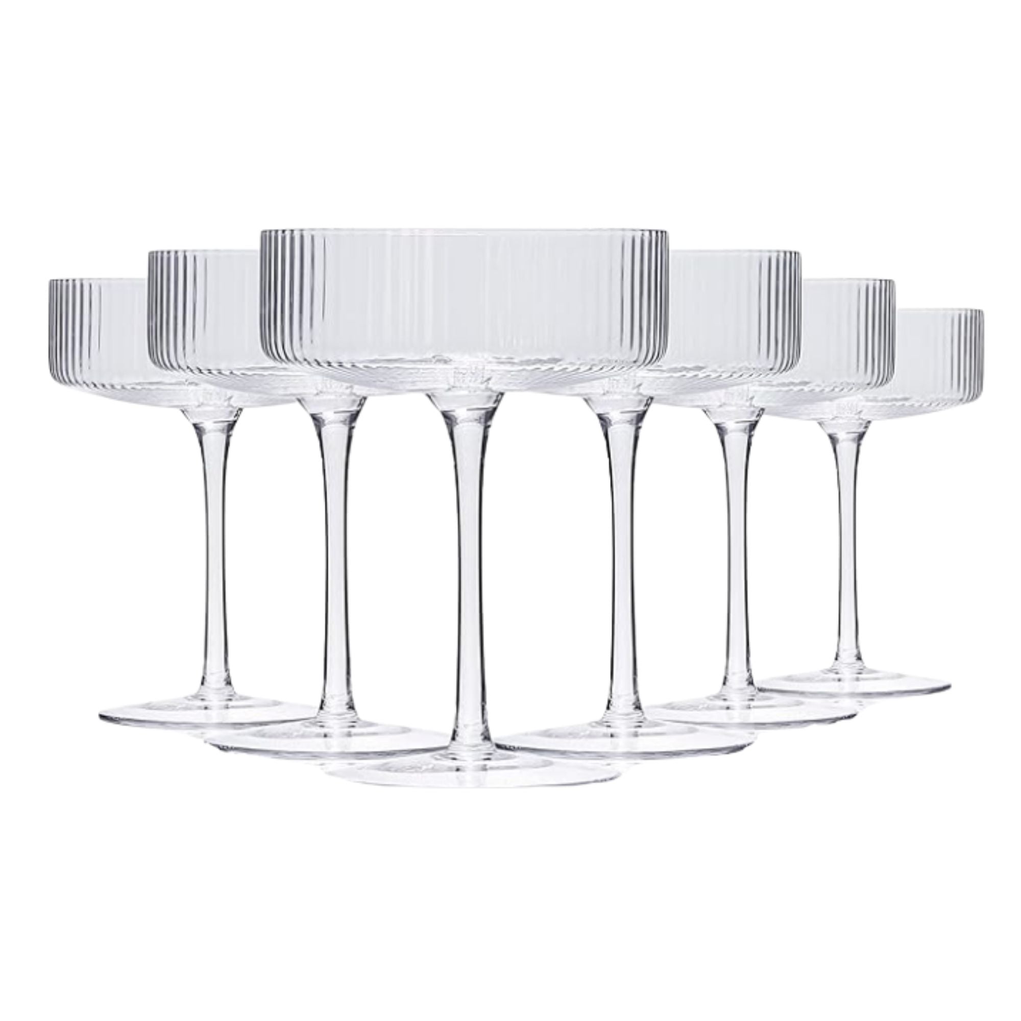 Textured Coupe Glasses